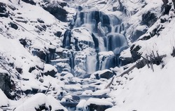 водопад Шипот зимой